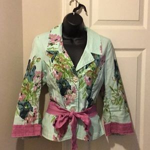 Floral blazer